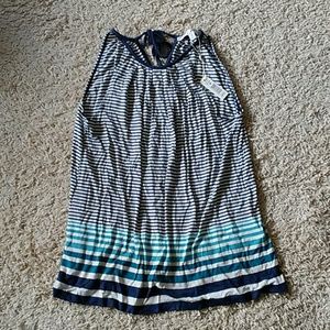 NWT Blue stripped tank